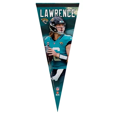 Fanion de qualité supérieure WinCraft Trevor Lawrence Jacksonville Jaguars 12" x 30"