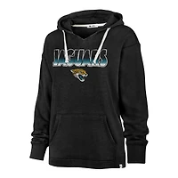 Women's '47 Black Jacksonville Jaguars Color Rise Kennedy Pullover Hoodie
