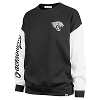 Women's '47  Black Jacksonville Jaguars Double Header Rise Andie Pullover Sweatshirt