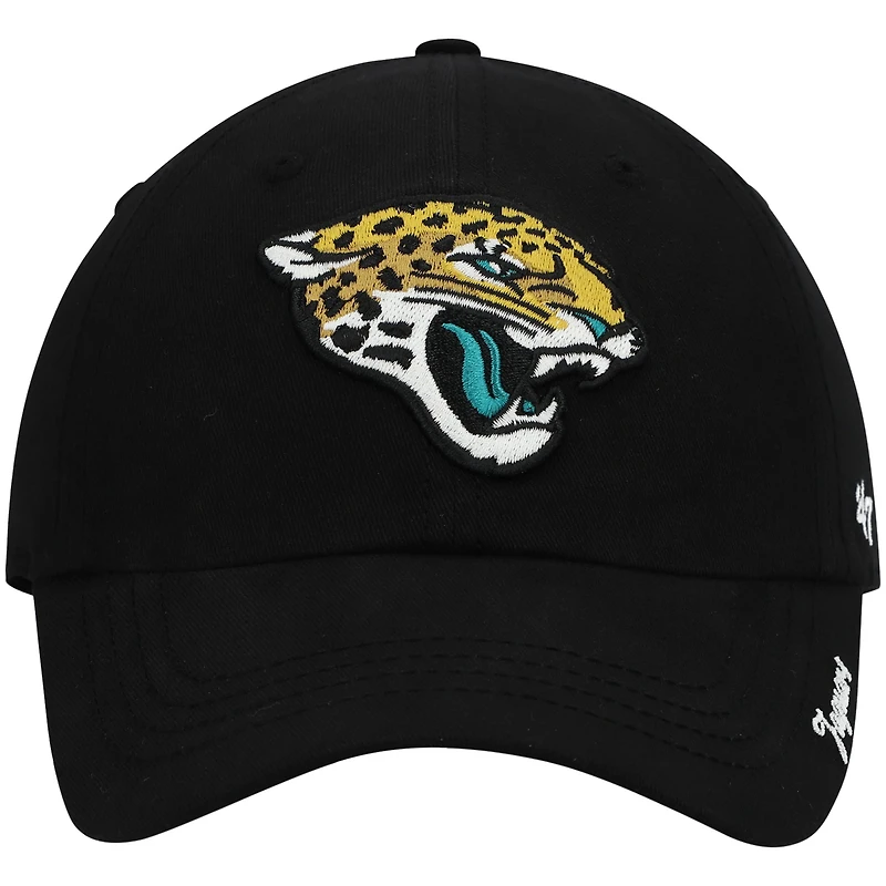 Women's '47 Black Jacksonville Jaguars Miata Clean Up Adjustable Hat
