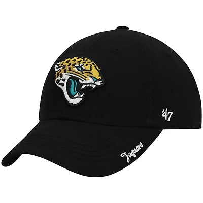 Women's '47 Black Jacksonville Jaguars Miata Clean Up Adjustable Hat