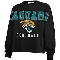 T-shirt oversize à manches longues pour femme, modèle 47, noir, des Jaguars de Jacksonville, Outreach City