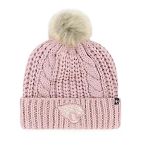 Bonnet tricoté à revers rose Jacksonville Jaguars Meeko Dusty Rose '47 pour femme avec pompon
