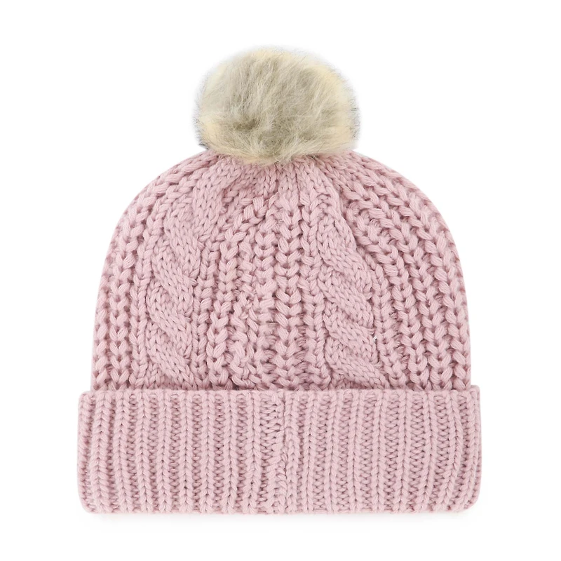 Bonnet tricoté à revers rose Jacksonville Jaguars Meeko Dusty Rose '47 pour femme avec pompon