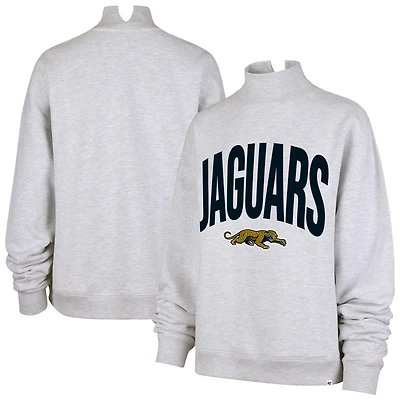 Women's '47  Gray Jacksonville Jaguars Subtle Muse Mock Neck Sweatshirt