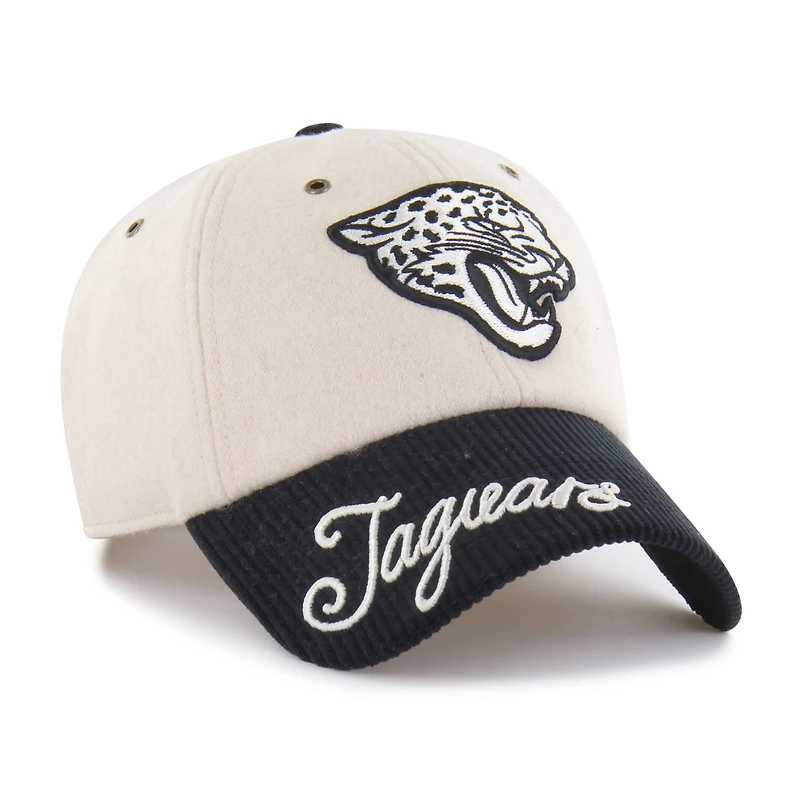 Casquette ajustable « 47 » naturelle/noire Jacksonville Jaguars, modèle Clean Up, pour femme