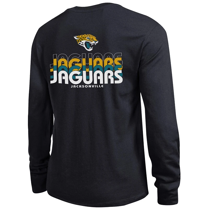 T-shirt à manches longues noir Champion pour femme des Jacksonville Jaguars Core