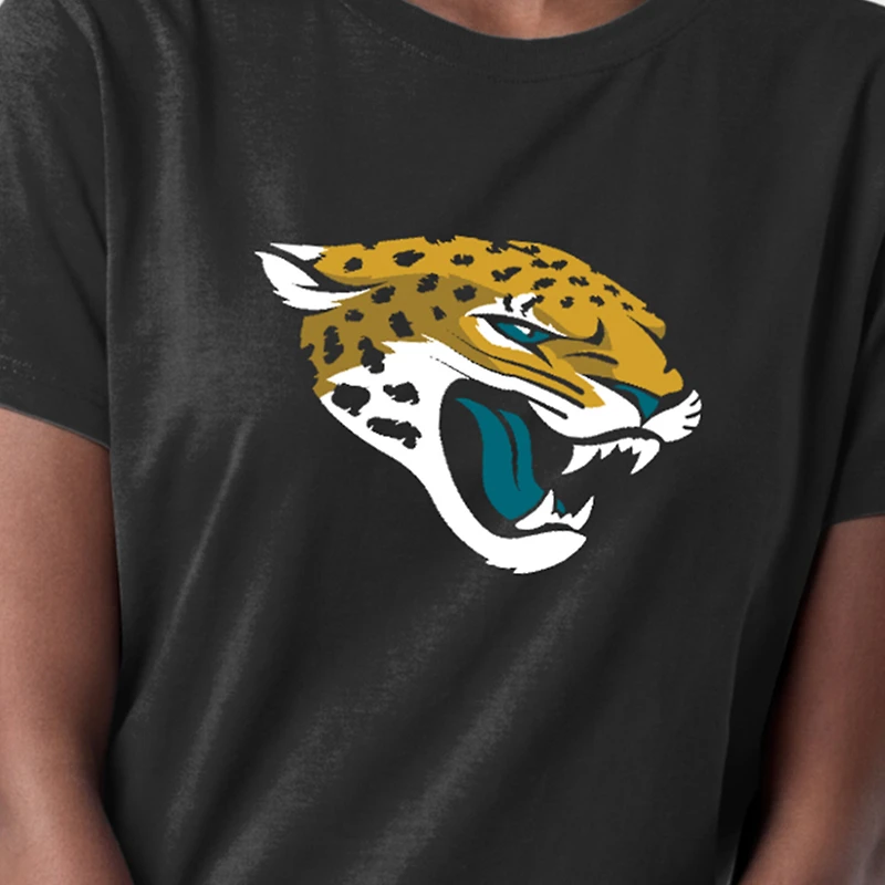 Women's Champion Black Jacksonville Jaguars Logo T-Shirt