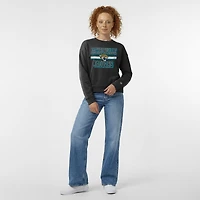 Women's Champion  Black Jacksonville Jaguars Powerblend Fleece Sweatshirt