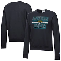Women's Champion  Black Jacksonville Jaguars Powerblend Fleece Sweatshirt