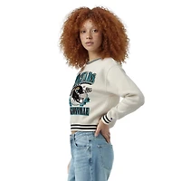 Women's Champion  Cream Jacksonville Jaguars Reverse Weave Fleece Sweatshirt