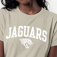 Women's Champion  Light Brown Jacksonville Jaguars Cocoa Butter T-Shirt