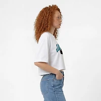 Women's Champion  White Jacksonville Jaguars Boyfriend Cropped T-Shirt