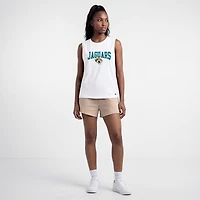 Women's Champion  White Jacksonville Jaguars Muscle Tank Top