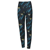 Leggings de nuit en tricot imprimé intégral Breakthrough Jacksonville Jaguars noirs Concepts Sport pour femmes