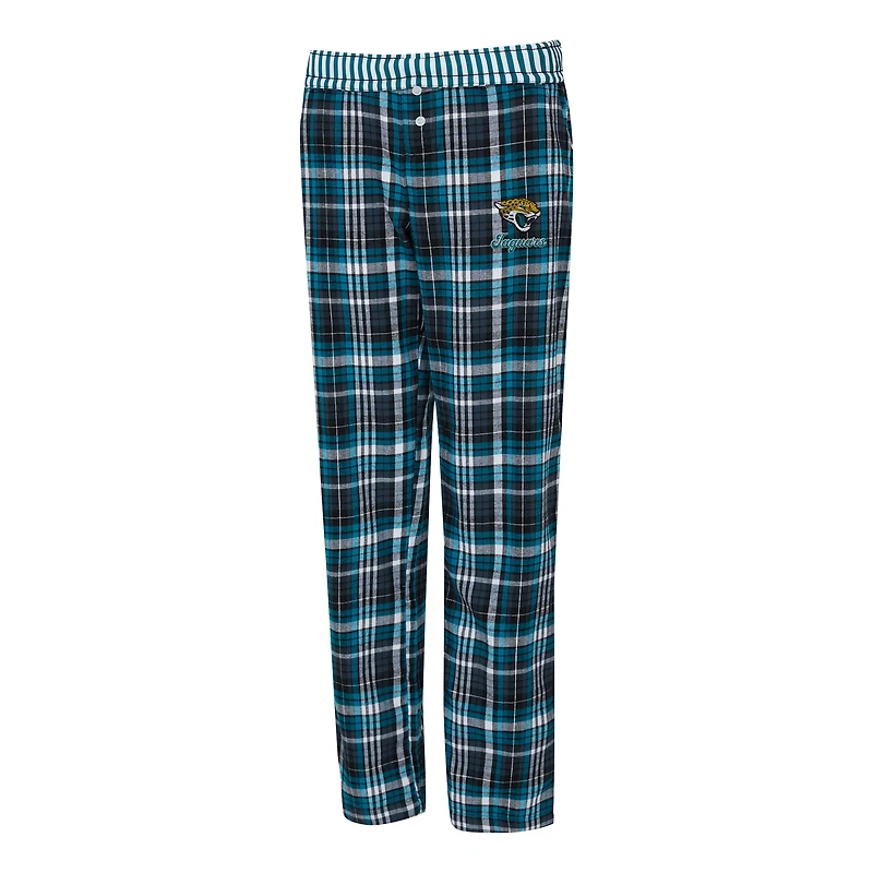Women's Concepts Sport  Black Jacksonville Jaguars Laney Plaid Tri-Blend Pants