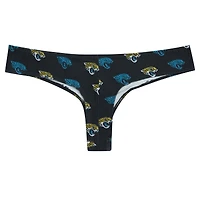 String en tricot à imprimé intégral Jacksonville Jaguars Record pour femme Concepts Sport Black