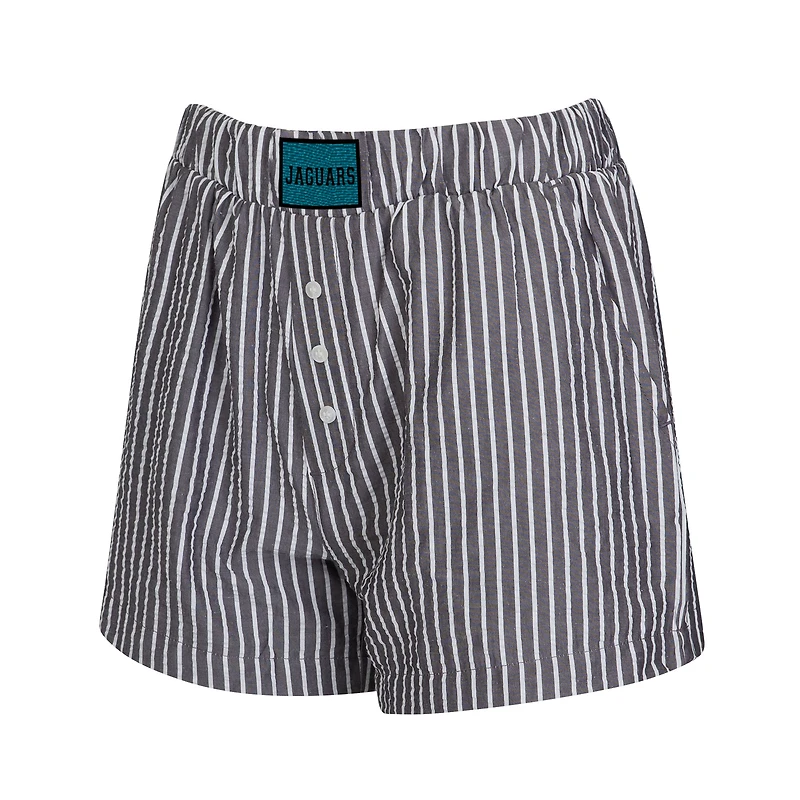 Ensemble de deux boxers à rayures et imprimés unis pour femme Concepts Sport Charcoal Jacksonville Jaguars