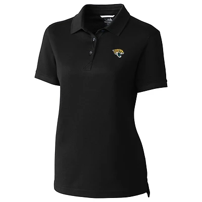 Women's Cutter & Buck Black Jacksonville Jaguars Advantage Polo