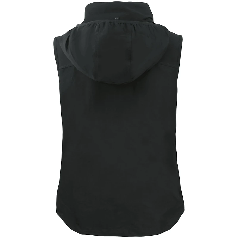 Women's Cutter & Buck Black Jacksonville Jaguars Primary Mark Charter Eco Full-Zip Vest