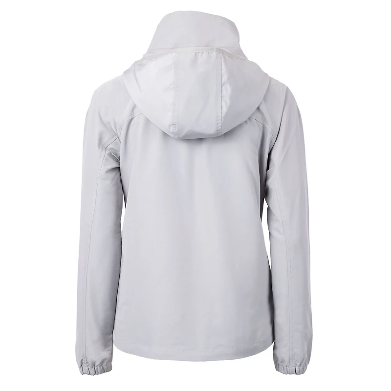 Women's Cutter & Buck Gray Jacksonville Jaguars Charter Eco Recycled Full-Zip Jacket