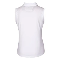 Women's Cutter & Buck  White Jacksonville Jaguars Helmet Logo DryTec Forge Stretch Sleeveless Polo