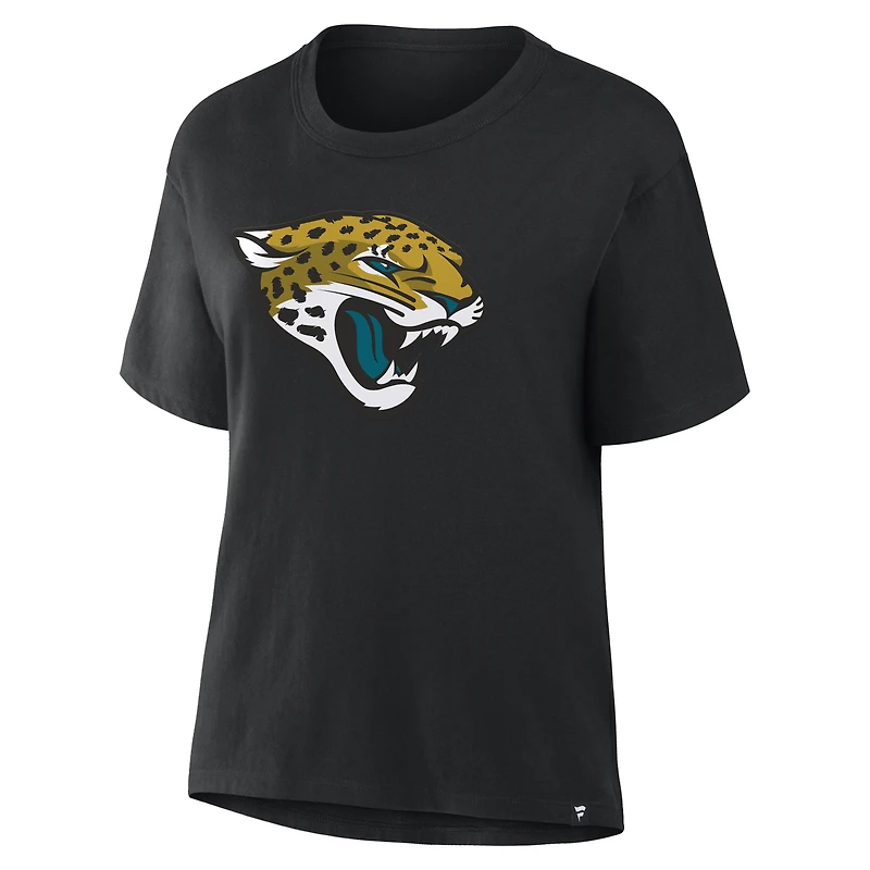 T-shirt Fanatics noir pour femmes, collection Essential Legacy des Jaguars de Jacksonville