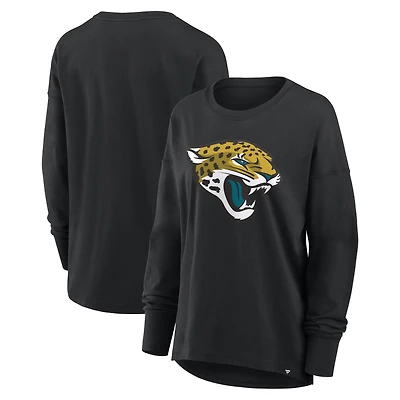 Women's Fanatics Black Jacksonville Jaguars Essential Long Sleeve T-Shirt