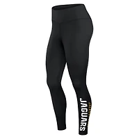 Women's Fanatics Black Jacksonville Jaguars Wordmark Stacked Leggings