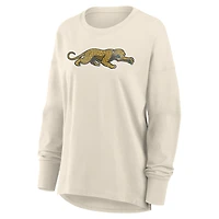 T-shirt à manches longues pour femme Fanatics Cream Jacksonville Jaguars Dove Legacy