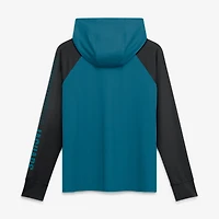 Women's Fanatics Teal/Black Jacksonville Jaguars Cornerback Blitz​ Raglan Full-Zip Hoodie