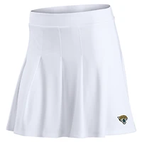 Jupe-short de tennis blanche avec logo principal des Jacksonville Jaguars Fanatics pour femmes