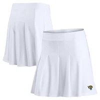 Jupe-short de tennis blanche avec logo principal des Jacksonville Jaguars Fanatics pour femmes
