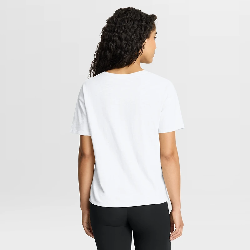 Women's Fanatics White Jacksonville Jaguars Redzone Slub Boxy T-Shirt