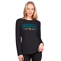 Women's G-III 4Her by Carl Banks  Black Jacksonville Jaguars Best Play Long Sleeve T-Shirt