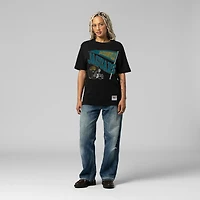 Women's Mitchell & Ness  Black Jacksonville Jaguars Team Dynamic Boyfriend T-Shirt