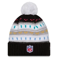 Bonnet à revers et pompon NFL Crucial Catch 2025 des Jaguars de Jacksonville de New Era pour femme