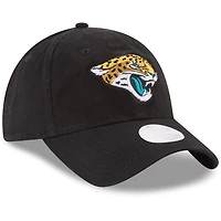 Women's New Era Black Jacksonville Jaguars Core Classic Primary 9TWENTY Adjustable Hat