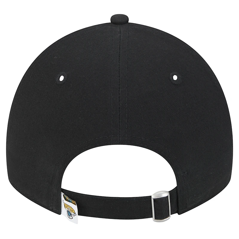 Casquette ajustable Main Core Classic 2.0 9TWENTY noire Jacksonville Jaguars de New Era pour femme