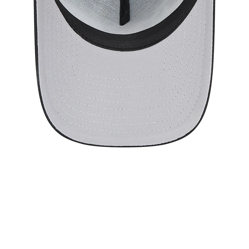 Women's New Era Black Jacksonville Jaguars Peace & Love Trucker 9FORTY Adjustable Hat