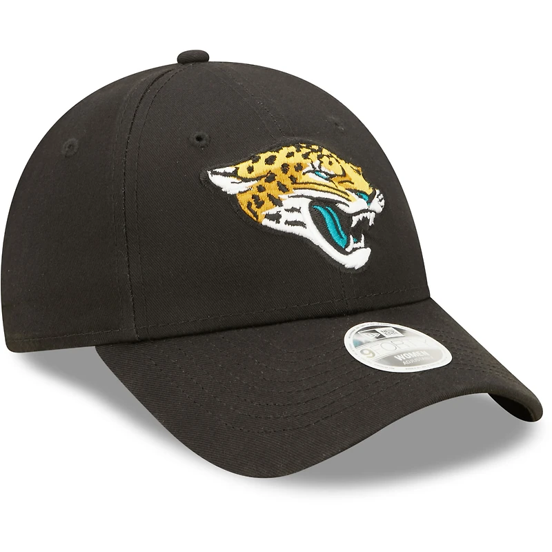 Casquette réglable simple 9FORTY Jacksonville Jaguars New Era pour femme, noire