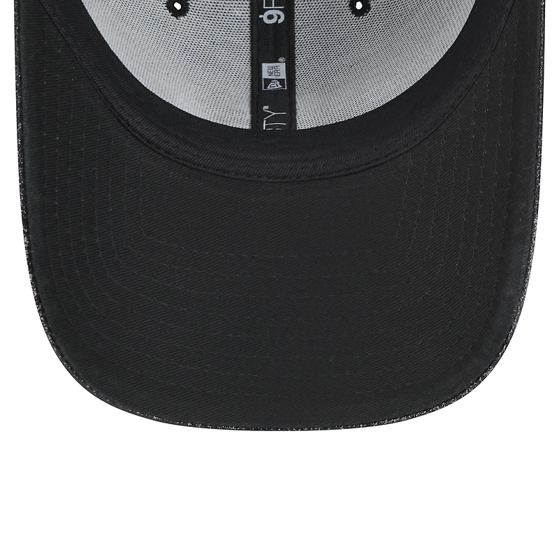 Women's New Era Black Jacksonville Jaguars Sparkly 9FORTY Adjustable Hat