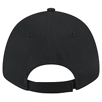 Casquette ajustable 9FORTY standard noire avec logo Throwback des Jacksonville Jaguars New Era pour femme