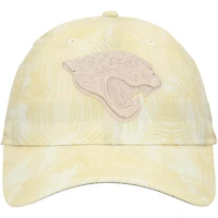 Casquette ajustable Jacksonville Jaguars Frond 9TWENTY de New Era pour femme, couleur crème
