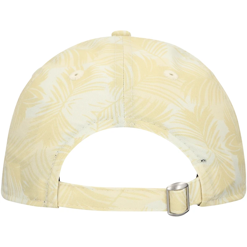 Casquette ajustable Jacksonville Jaguars Frond 9TWENTY de New Era pour femme, couleur crème
