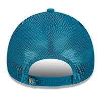 Women's New Era Teal Jacksonville Jaguars McGee Trucker 9FORTY Adjustable Hat