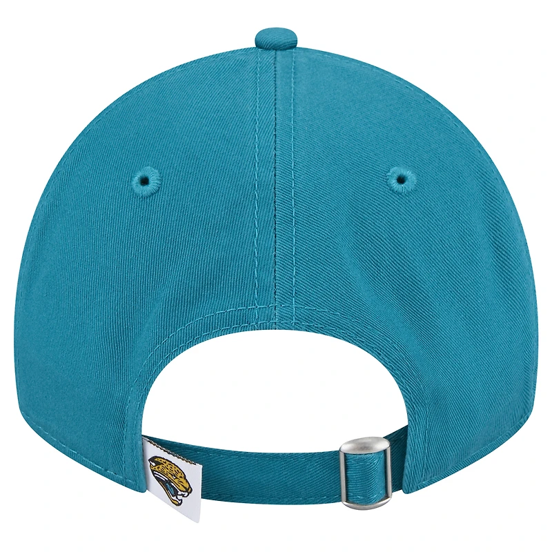 Women's New Era  Teal Jacksonville Jaguars Throwback Main Core Classic 2.0 9TWENTY Adjustable Hat