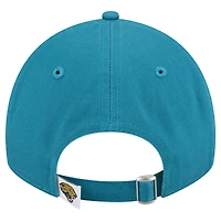 Women's New Era  Teal Jacksonville Jaguars Throwback Main Core Classic 2.0 9TWENTY Adjustable Hat