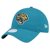 Women's New Era  Teal Jacksonville Jaguars Throwback Main Core Classic 2.0 9TWENTY Adjustable Hat