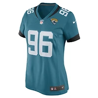 Maillot de match Nike Adam Gotsis pour femme, sarcelle, Jacksonville Jaguars
